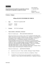 Journal of the 459th Plenary Meeting of the Forum for Security Co-operation (fr)