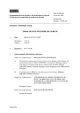 Journal of the 350th Plenary Meeting of the Forum for Security Co-operation (fr)