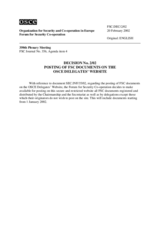 Forum for Security Co-operation Decision No. 2/02
