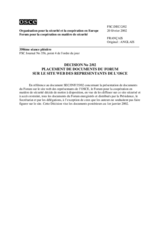 Forum for Security Co-operation Decision No. 2/02 (fr)