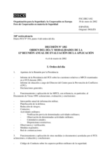 Forum for Security Co-operation Decision No. 1/02 (es)