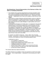 Speech by Prof. Gert Weisskirchen, Personal Representative of the Chairman-in-Office of the OSCE on Combating anti-Semitism