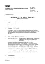 Journal of the 570th Special Plenary Meeting of the Permanent Council (fr)