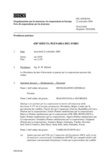 Journal of the 430th Plenary Meeting of the Forum for Security Co-operation (it)