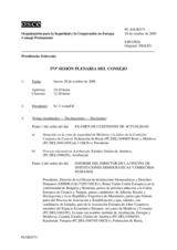 Journal of the 573rd Plenary Meeting of the Permanent Council (es)