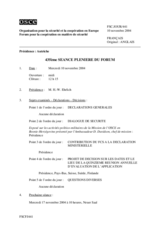 Journal of the 435th Plenary Meeting of the Forum for Security Co-operation (fr)