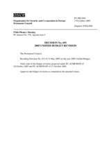 Permanent Council Decision No. 691