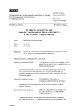 Journal of the 23rd Joint Meeting of the Forum for Security Co-operation and the Permanent Council (it)