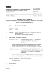 Journal of the 25th Joint Meeting of the Forum for Security Co-operation and the Permanent Council (fr)