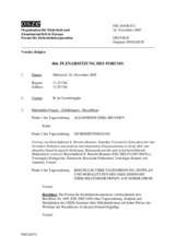 Journal of the 466th Plenary Meeting of the Forum for Security Co-operation (de)