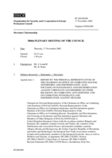 Journal of the 580th Plenary Meeting of the Permanent Council