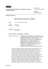 Journal of the 580th Plenary Meeting of the Permanent Council (es)