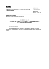 Permanent Council Decision No. 692 (fr)