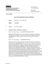 Journal of the 467th Plenary Meeting of the Forum for Security Co-operation (de)