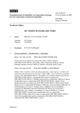 Journal of the 467th Plenary Meeting of the Forum for Security Co-operation (es)