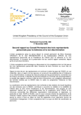 Statement by the Delegation of the United Kingdom/EU Presidency on the 2nd report the three Personal Representatives of the OSCE Chairman-in-Office on tolerance and non-discrimination