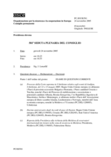 Journal of the 581st Plenary Meeting of the Permanent Council (it)