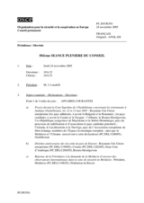 Journal of the 581st Plenary Meeting of the Permanent Council (fr)