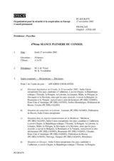 Journal of the 479th Plenary Meeting of the Permanent Council (fr)