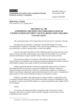 Forum for Security Co-operation Decision No. 7/05