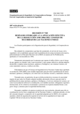 Forum for Security Co-operation Decision No. 7/05 (es)