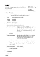 Journal of the 482nd Plenary Meeting of the Permanent Council (es)