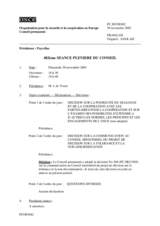 Journal of the 482nd Plenary Meeting of the Permanent Council (fr)