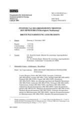 Journal of the second day of the 13th OSCE Ministerial Council (de)