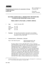Journal of the second day of the 13th OSCE Ministerial Council (it)