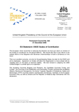 Statement by the Delegation of the United Kingdom/EU Presidency on the OSCE Scales of Contribution