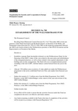 Permanent Council Decision No. 709