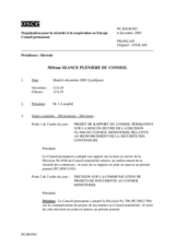 Journal of the 583rd Plenary Meeting of the Permanent Council (fr)