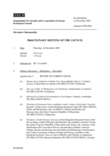 Journal of the 586th Plenary Meeting of the Permanent Council