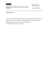 Statement by the Delegation of Belarus concerning the human rights situation in the United States of America (ru)