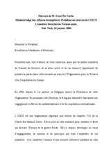 Statement by Karel De Gucht, OSCE Chairman-in-Office and Foreign Minister of Belgium, at the UN Security Council (fr)