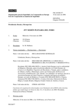 Journal of the 471st Plenary Meeting of the Forum for Security Co-operation (es)