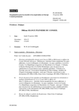 Journal of the 588th Plenary Meeting of the Permanent Council (fr)