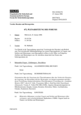 Journal of the 472nd Plenary Meeting of the Forum for Security Co-operation (de)