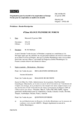 Journal of the 472nd Plenary Meeting of the Forum for Security Co-operation (fr)