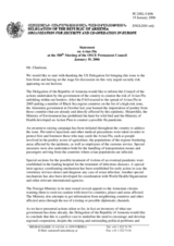 Statement by Delegation of Armenia on Avian Flu