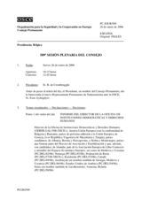 Journal of the 589th Plenary Meeting of the Permanent Council (es)