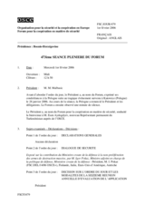 Journal of the 473rd Plenary Meeting of the Forum for Security Co-operation (fr)