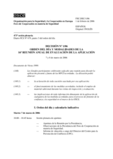 Forum for Security Co-operation Decision No. 1/06 (es)