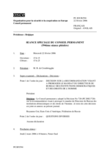 Journal of the 594th Special Plenary Meeting of the Permanent Council (fr)