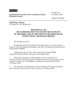 Permanent Council Decision No. 720