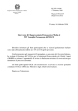 Statement by the Delegation of Italy on the parliamentary elections in Italy, to be held on 9 and 10 April 2006 (it)