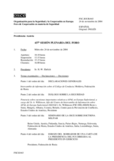 Journal of the 437th Plenary Meeting of the Forum for Security Co-operation (es)