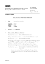 Journal of the 437th Plenary Meeting of the Forum for Security Co-operation (fr)