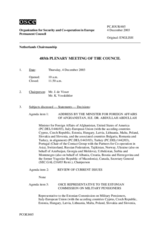 Journal of the 485th Plenary Meeting of the Permanent Council