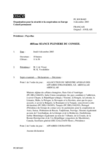 Journal of the 485th Plenary Meeting of the Permanent Council (fr)